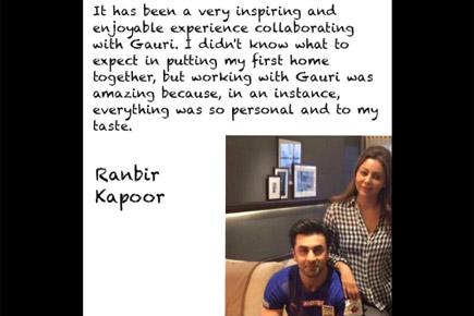 Gauri Khan shares heartfelt letter written by Ranbir Kapoor! See pic