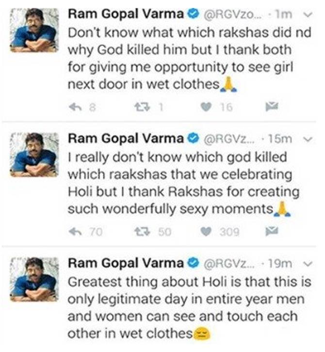 Disgusting! Ram Gopal Varma is 