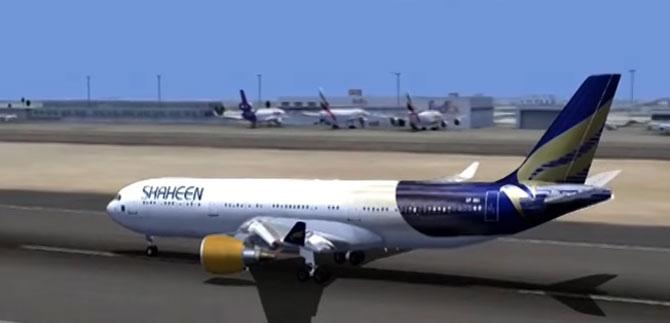 Shaheen Airlines. Pic/YouTube screengrab