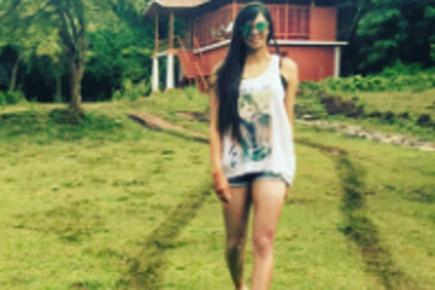 Sharmila Nicollet flaunts sexy legs in hot pants during her forest walk