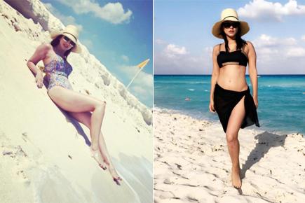 Seleping Sex Vdo Sunny Leon Online - Beach babe! Sunny Leone slays it in sexy bikini