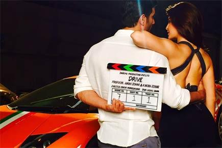 Here's the first photo from sets of Sushant and Jacqueline's new film 'Drive'