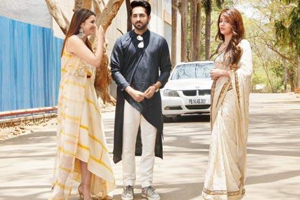 Parineeti Chopra and Ayushmann Khurrana on sets of TV show 'Shakti'