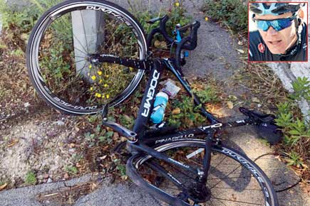 Tour de France champion Chris Froome 'rammed' by hit-and-run driver