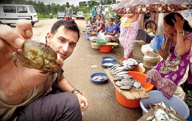 Thakker finds fresh catch at a market in Bardem village, Goa