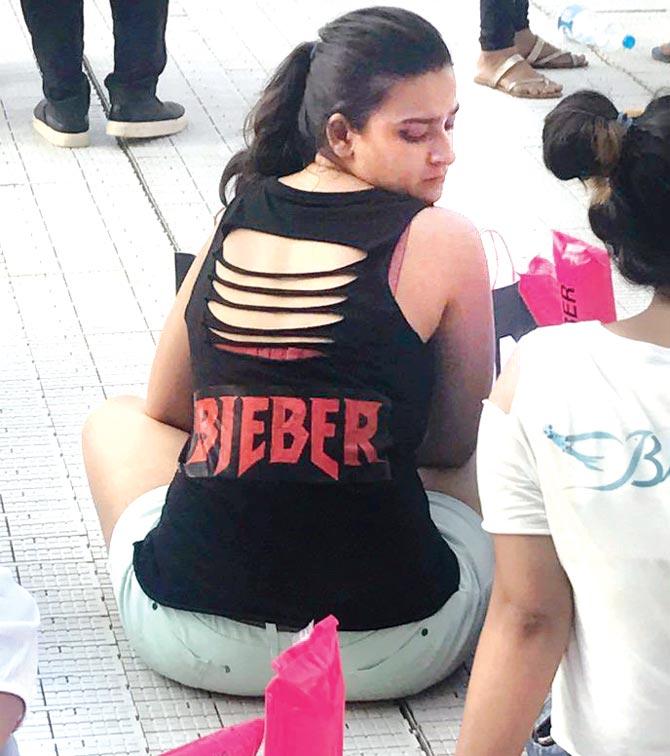 Bieber fever was apparent among fans at the stadium