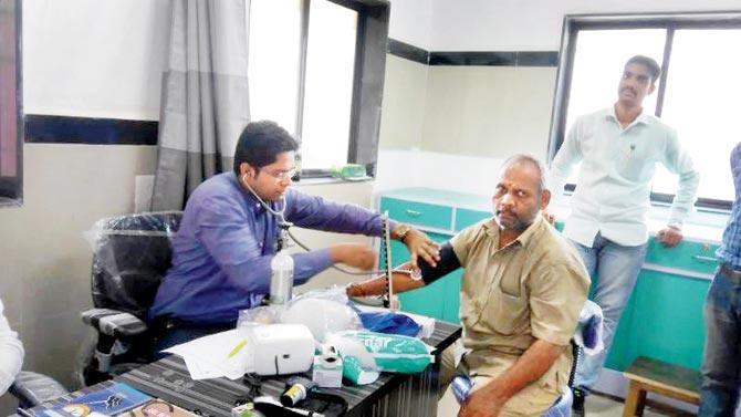 Sixty-year-old Selvaraj was among the first few patients to drop by at the 1 Rupee Clinic at Ghatkopar station on Wednesday
