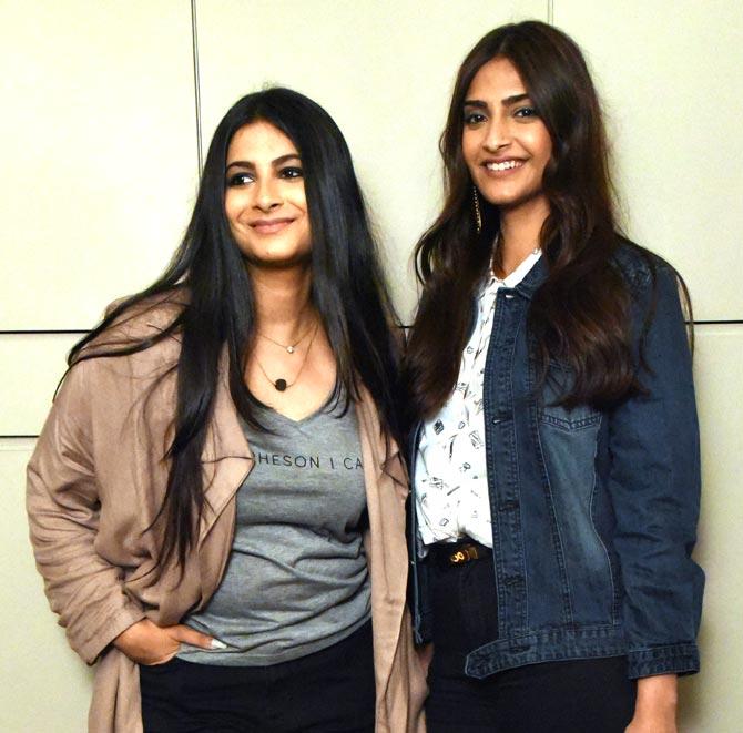 Rhea with sister Sonam Kapoor