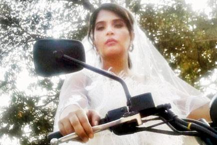 Richa Chadha turns biker babe in wedding gown