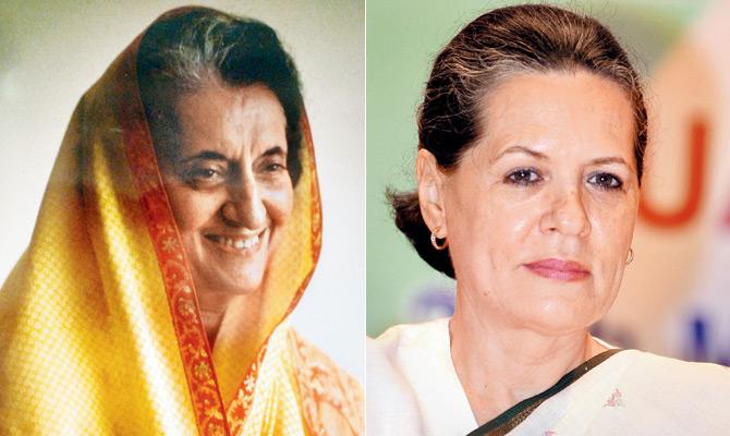Indira Gandhi and Sonia Gandhi