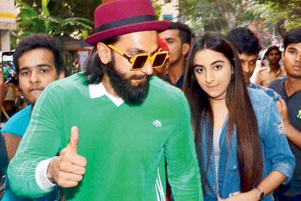 Spotted: Ranveer Singh with his sister Ritika Bhavnani in Bandra