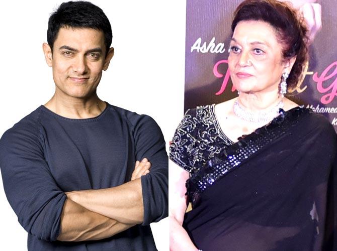 Aamir Khan and Asha Parekh