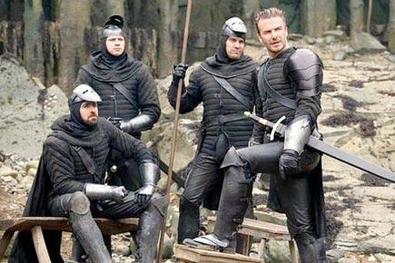 David Beckham reveals suit of armour for 'King Arthur: Legend of the Sword'