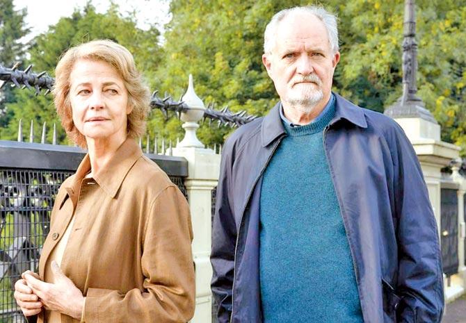 Charlotte Rampling and Jim Broadbent in the film The Sense of an Ending, directed by Ritesh Batra