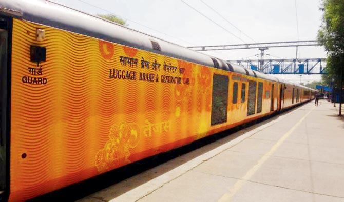 The 19-coach Tejas which will run between Mumbai and Goa