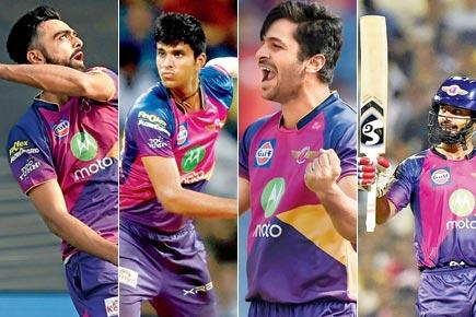 Let's hear it for Pune's fantastic 4 - Unadkat, Tripathi Sundar and Thakur
