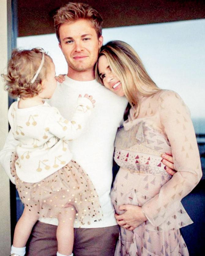 Former F1 champ Nico Rosberg recently posted this picture on Instagram with wife Vivian and daughter Alaia