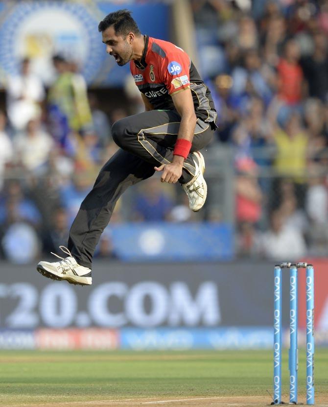 Royal Challengers Bangalore cricketer Aniket Choudhary. Pic/AFP
