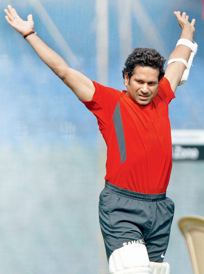 Sachin Tendulkar. Pic/Atul Kamble