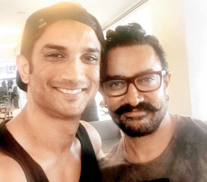 Sushant Singh Rajput and Aamir Khan