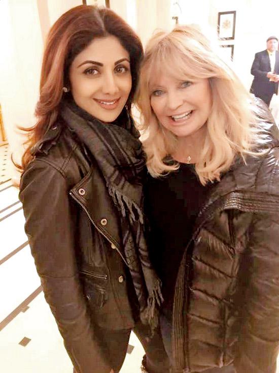 Shilpa Shetty and Goldie Hawn