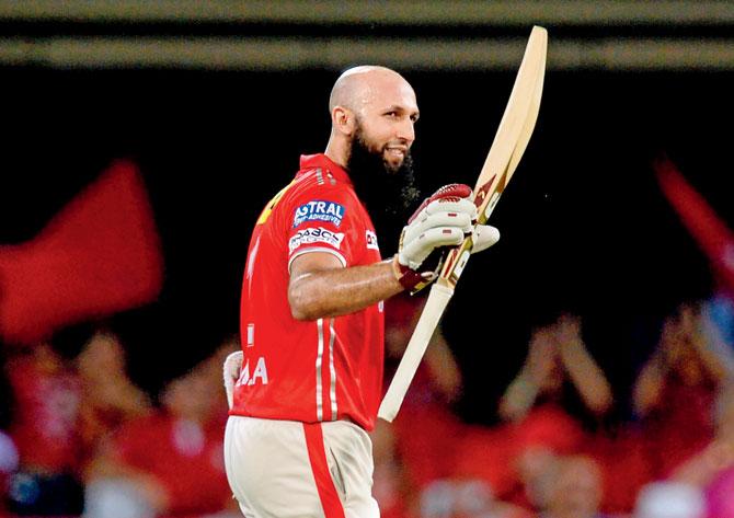 Hashim Amla has been in rich form for Kings XI Punjab. Pic/AFP