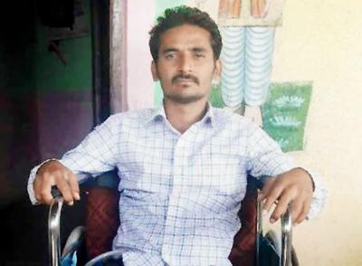 Somnath Giram is back home in Solapur after being paralysed from the waist down due to a car accident in September 2016