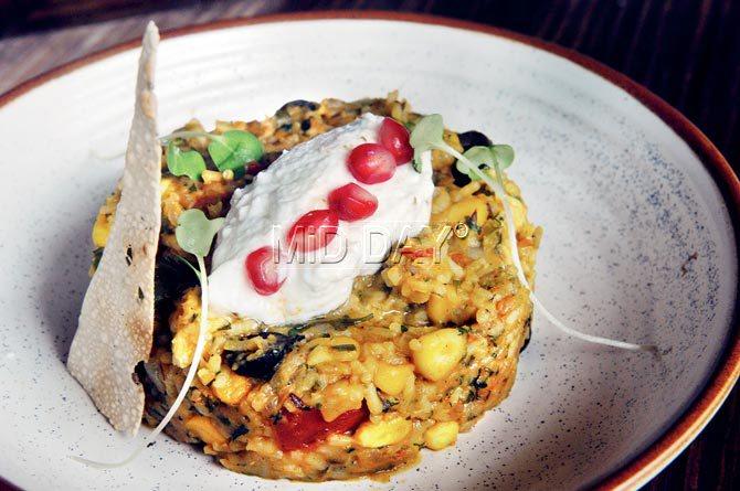 Chipotle paneer and Mexican khichdi at The Spare Kitchen. Pic/Datta Kumbhar
