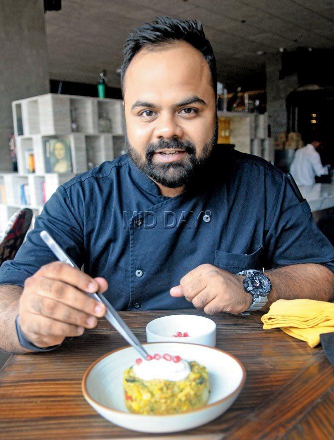 Chef Rakesh Talwar Talwar introduced the dish over three years ago. Pic/Datta Kumbhar