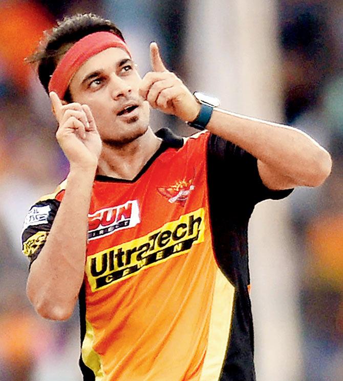 SRH pacer Siddharth Kaul bagged figures of 3-24 yesterday