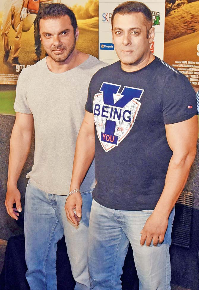Sohail Khan, who plays Gama; Salman Khan