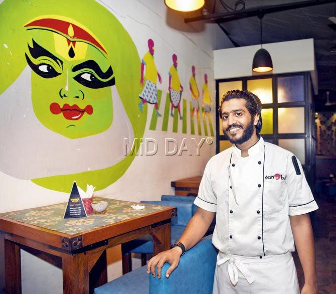 Chef Ashwin Ramachandran at SamBar Pub & Kitchen. Pics/Pradeep Dhivar