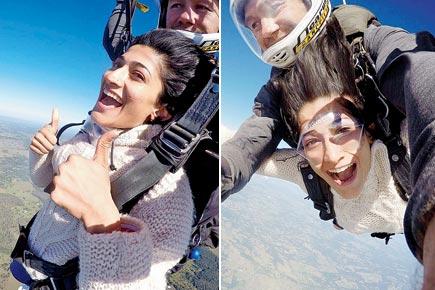 Ashwini Ponnappa goes skydiving in Australia