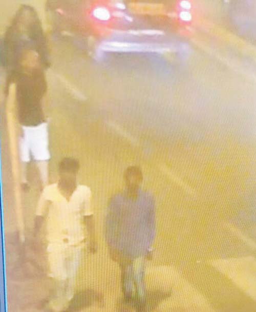 CCTV footage showed Nagesh Pawar following the victim in his lucky blue shirt, along with his accomplice
