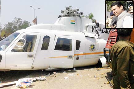 Lucky escape for CM as chopper crash-lands