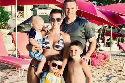 Wayne Rooney enjoys family time with wife and kids in Barbados