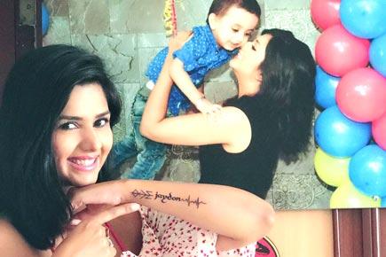 These photos of actress Dalljiet Kaur's first tattoo are amazing