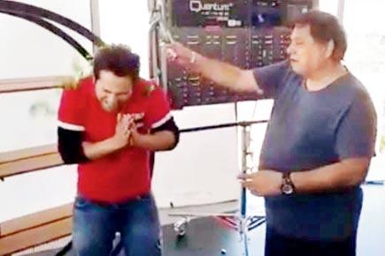 OMG! Varun Dhawan's father David Dhawan breaks bottle on his head