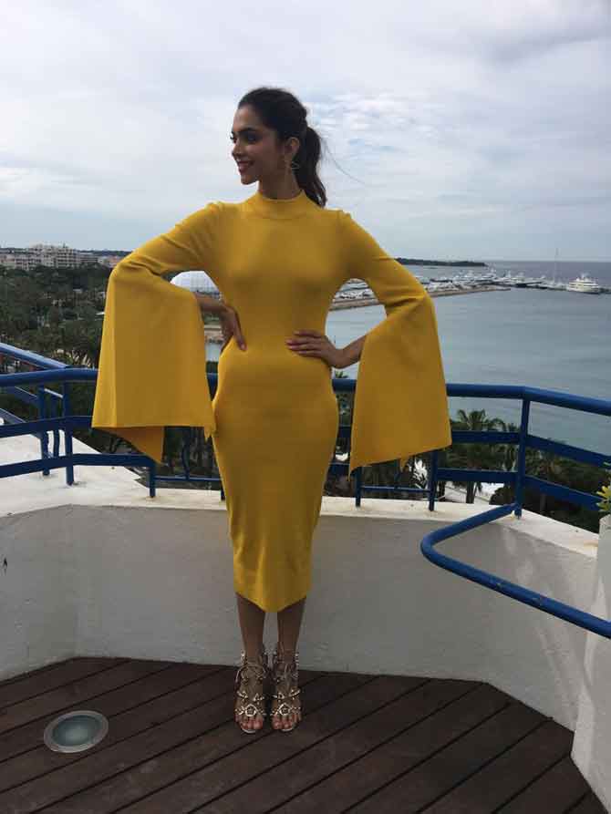 Deepika Padukone seen multi-tasking on her second day at Cannes!