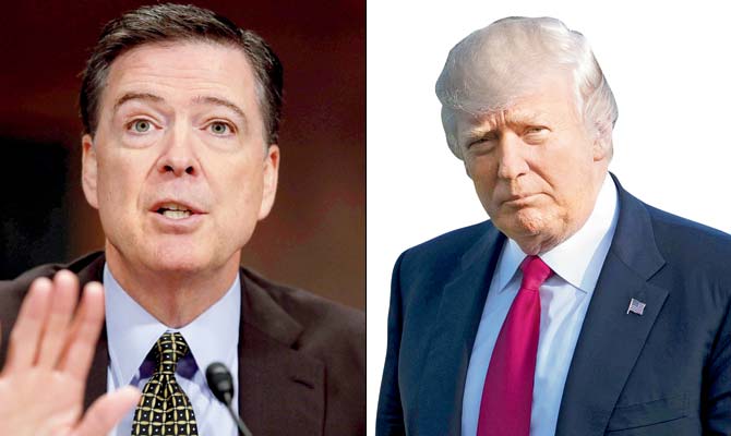 James Comey and Donald Trump