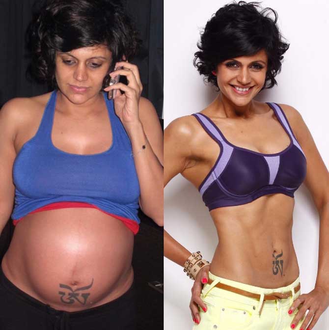 670px x 672px - Mandira Bedi's transformation post pregnancy will inspire you