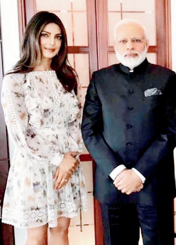 Priyanka Chopra and Narendra Modi