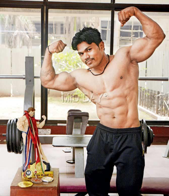 The 24-year-old bodybuilder has won accolades at several championships. Pics/Sneha Kharabe