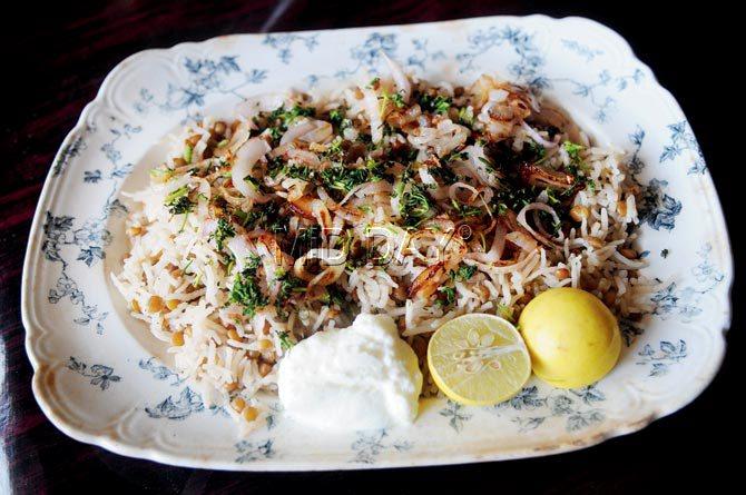 Rice with Caramelised Onions recipe. Pic/Datta Kumbhar