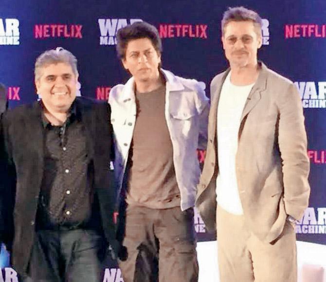 Rajeev Masand, Shah Rukh Khan and Brad Pitt
