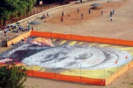 Mumbai: Artist's colossal Shivaji portrait vies for entry in Guinness book