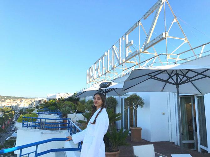 Deepika Padukone is loving her first morning at Cannes! These photos are proof