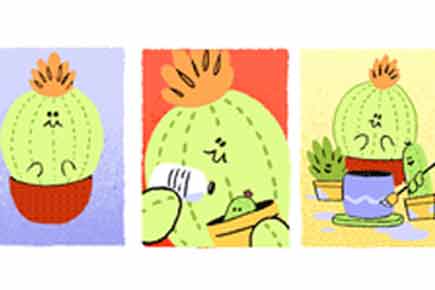 Google celebrates Mother's Day with cactus doodle