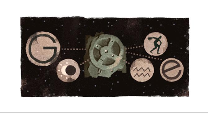 Google Doodle marks Antikythera Mechanism