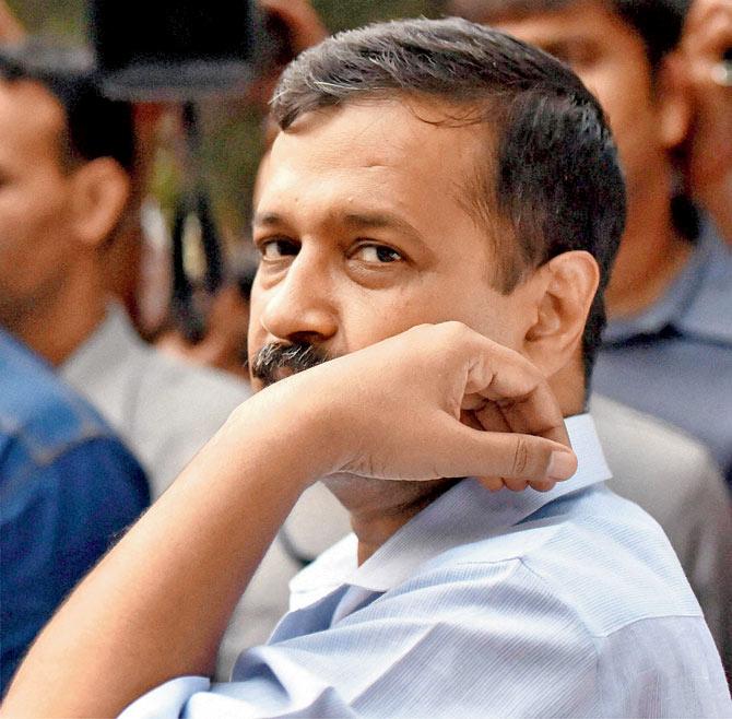 Arvind Kejriwal, chief of the Aam Aadmi Party, which is ironically embroiled in an unsightly mess over the cause it brought to centre-stage. File Pic